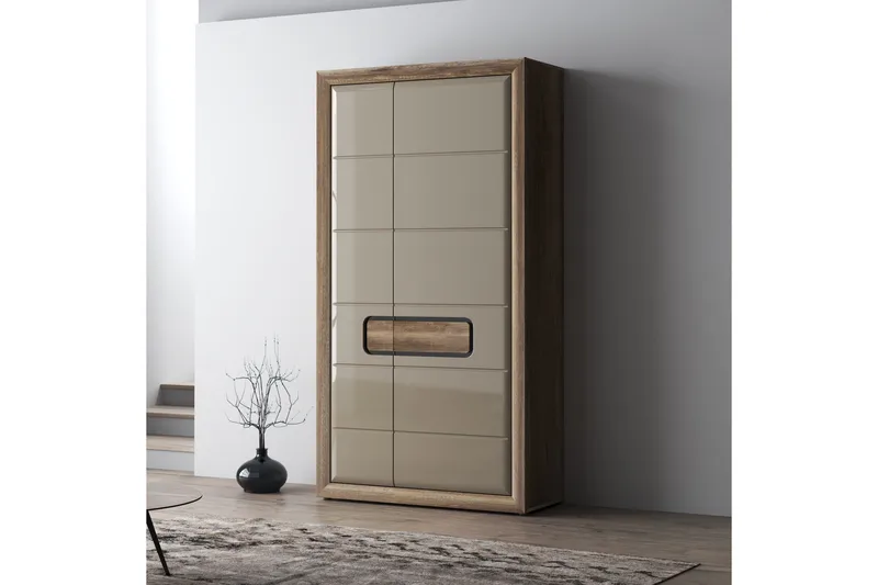 Corlius Garderobe 55x109 cm - Beige/Brun - Oppbevaring - Garderober & garderobesystem