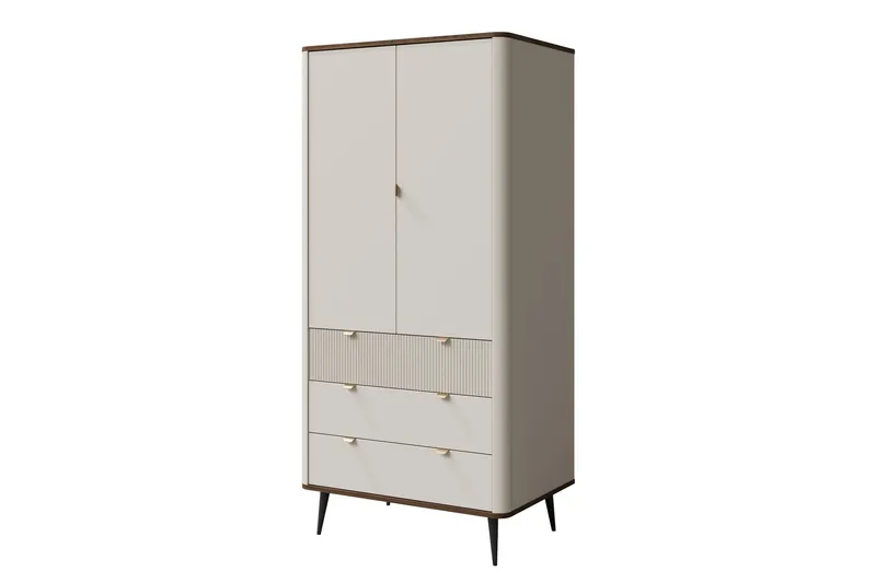 Cucina Garderobeskap 90x191 cm, Beige/Brun