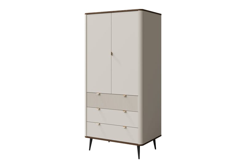 Cucina Garderobeskap 90x191 cm - Beige/Brun - Oppbevaring - Garderober & garderobesystem