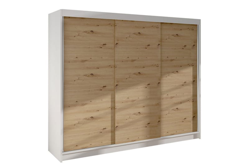 Cyria Garderobe 200x215 cm - Brun/Hvit - Oppbevaring - Garderober & garderobesystem