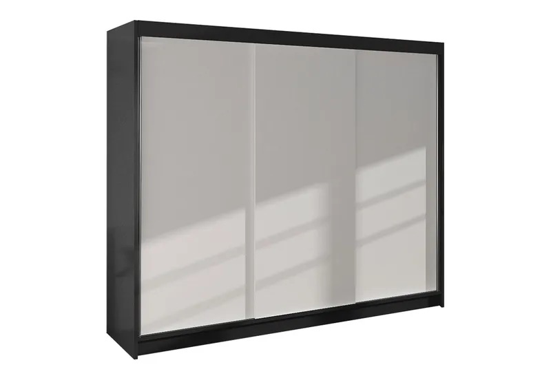 Cyria Garderobe 200x215 cm - Hvit/Svart - Oppbevaring - Garderober & garderobesystem