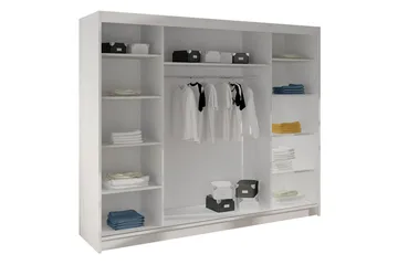Cyria Garderobe 200x215 cm - Svart - Oppbevaring - Garderober & garderobesystem