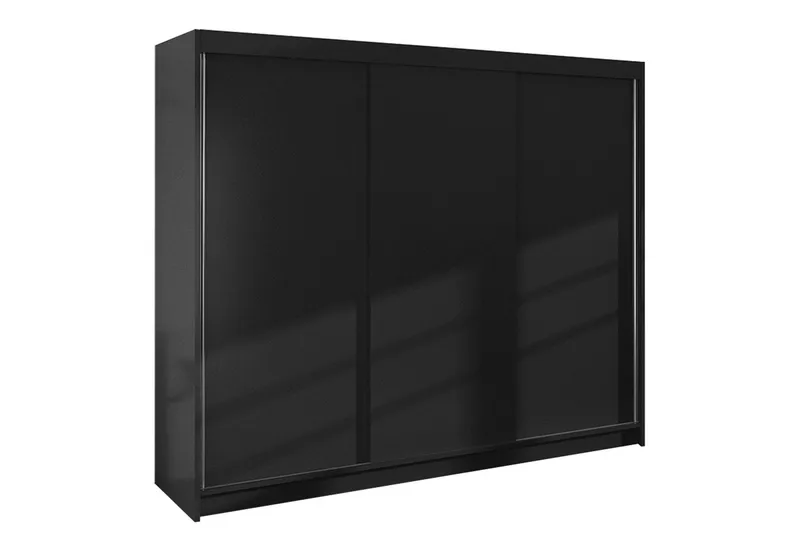 Cyria Garderobe 200x215 cm, Svart