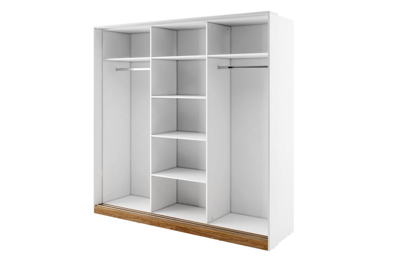Dentro Garderobe 220x63x215 cm - Hvit - Oppbevaring - Garderober & garderobesystem