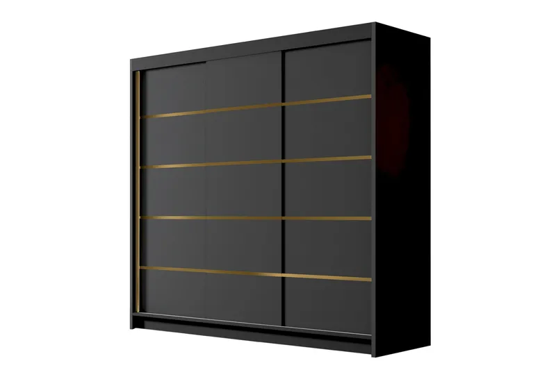 Dianna Garderobe 200x215 cm, Svart