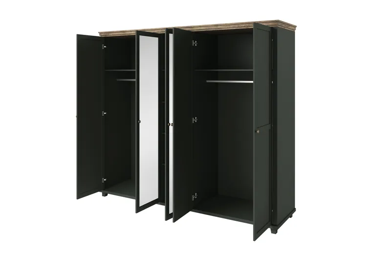 Doade Garderobe 62x154 cm - Grønn|Natur - Oppbevaring - Garderober & garderobesystem