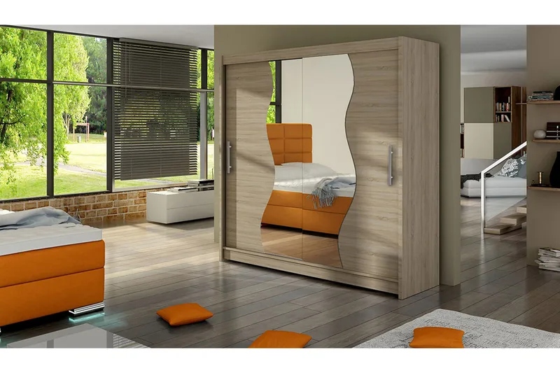 Douglas Garderobe 180 cm - Eik - Oppbevaring - Garderober & garderobesystem