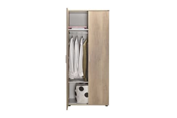 Drelmar Garderobe 80x187 cm - Lyse brun - Oppbevaring - Garderober & garderobesystem