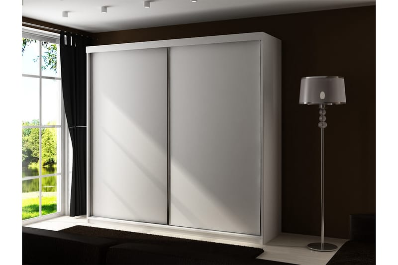 Dunkra Garderobeskap 200x200 cm - Beige/Grå - Oppbevaring - Garderober & garderobesystem