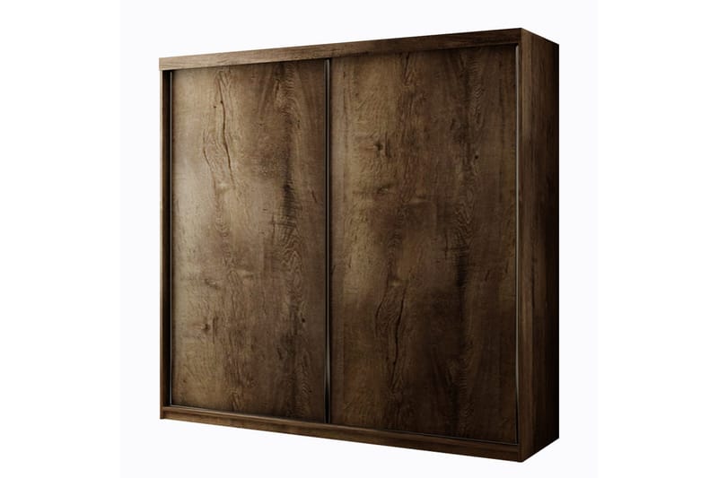 Dunkra Garderobeskap 200x200 cm, Brun