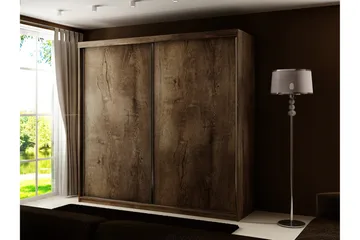 Dunkra Garderobeskap 200x200 cm - Grå - Oppbevaring - Garderober & garderobesystem