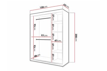 Dunvegan Garderobe - Hvid - Oppbevaring - Garderober & garderobesystem