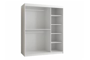 Dunvegan Garderobe med speil - Hvid - Oppbevaring - Garderober & garderobesystem