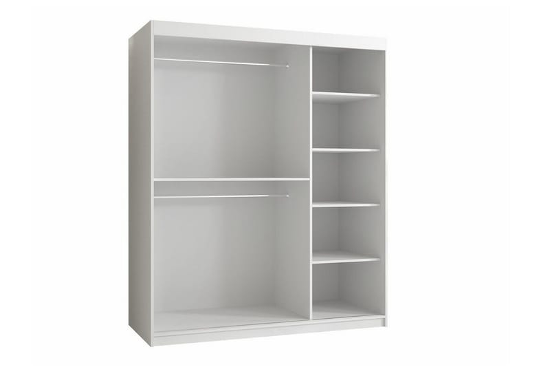 Dunvegan Garderobe med speil - Hvid - Oppbevaring - Garderober & garderobesystem