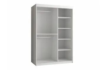 Dunvegan Garderobe med speil - Hvid - Oppbevaring - Garderober & garderobesystem