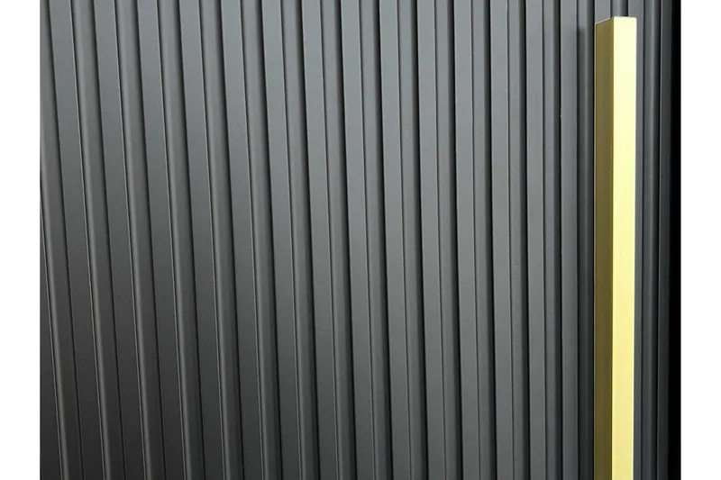 Dunvegan Garderobe med speil - Svart - Oppbevaring - Garderober & garderobesystem