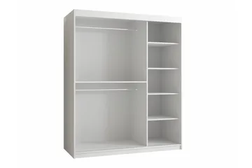 Dunvegan Garderobe med speil - Svart - Oppbevaring - Garderober & garderobesystem