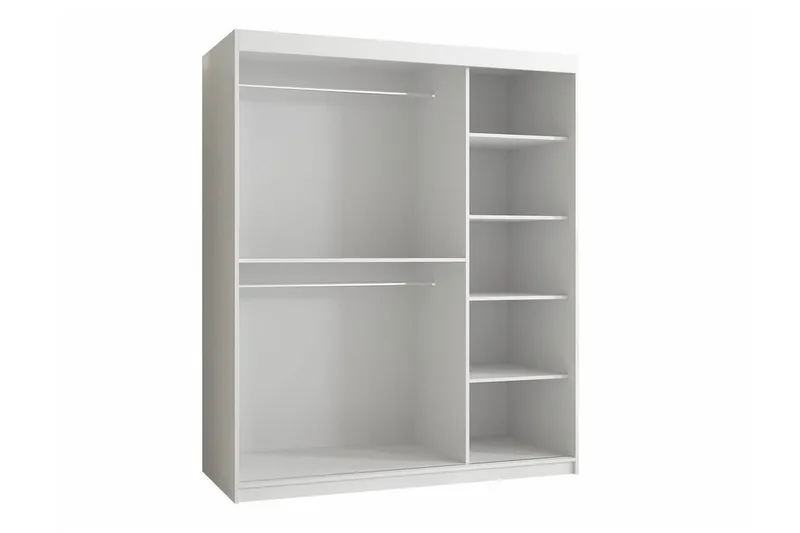 Dunvegan Garderobe med speil - Svart - Oppbevaring - Garderober & garderobesystem