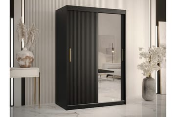 Dunvegan Garderobe med speil - Svart - Oppbevaring - Garderober & garderobesystem