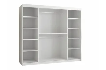 Dunvegan Garderobe med speil - Svart - Oppbevaring - Garderober & garderobesystem