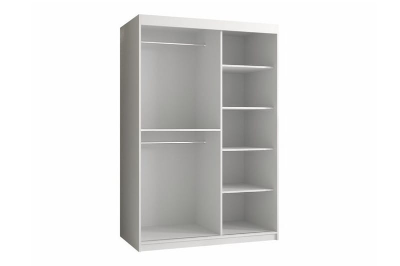 Dunvegan Garderobeskap 120 cm i Malt Tre - Hvit - Oppbevaring - Garderober & garderobesystem