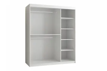 Dunvegan Garderobeskap 150 cm i Malt Tre - Hvit - Oppbevaring - Garderober & garderobesystem
