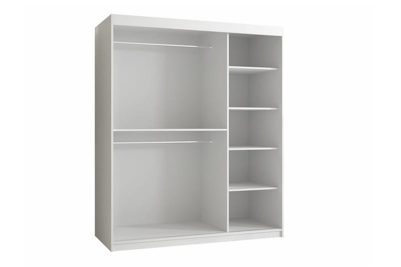 Dunvegan Garderobeskap 150 cm i Malt Tre - Hvit - Oppbevaring - Garderober & garderobesystem