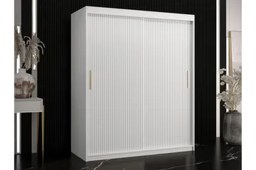 Dunvegan Garderobeskap 150 cm i Malt Tre - Hvit - Oppbevaring - Garderober & garderobesystem