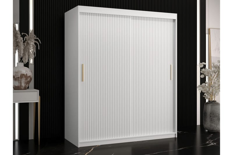 Dunvegan Garderobeskap 150 cm i Malt Tre - Hvit - Oppbevaring - Garderober & garderobesystem