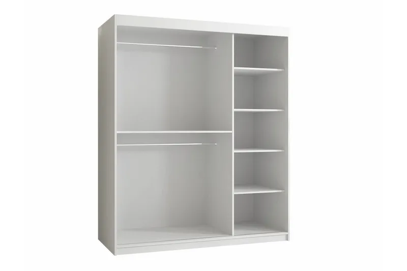 Dunvegan Garderobeskap 150 cm i Malt Tre - Svart - Oppbevaring - Garderober & garderobesystem