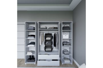 Durusu Garderobe 170x183 cm - Matt hvit - Oppbevaring - Garderober & garderobesystem