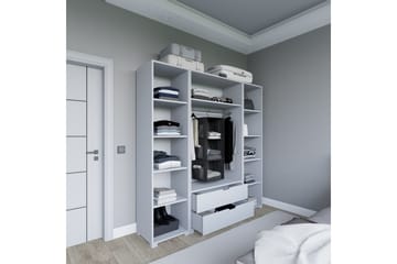 Durusu Garderobe 170x183 cm - Matt hvit - Oppbevaring - Garderober & garderobesystem