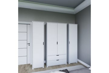 Durusu Garderobe 170x183 cm - Matt hvit - Oppbevaring - Garderober & garderobesystem