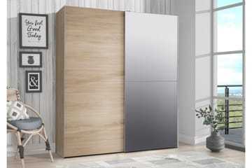 Edessa Garderobe 62x171 cm - Brun - Oppbevaring - Garderober & garderobesystem