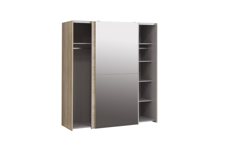 Edessa Garderobe 62x171 cm - Brun - Oppbevaring - Garderober & garderobesystem