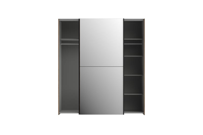 Edessa Garderobe 62x171 cm - Brun/Svart - Oppbevaring - Garderober & garderobesystem