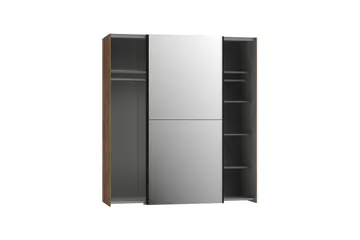 Edessa Garderobe 62x171 cm - Brun/Svart - Oppbevaring - Garderober & garderobesystem