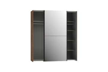 Edessa Garderobe 62x171 cm - Brun/Svart - Oppbevaring - Garderober & garderobesystem