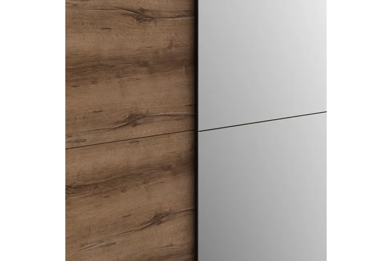 Edessa Garderobe 62x171 cm - Brun/Svart - Oppbevaring - Garderober & garderobesystem