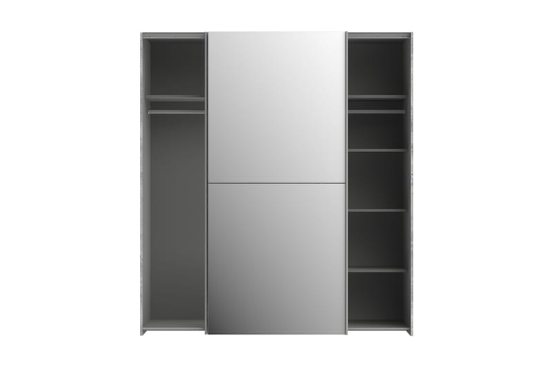 Edessa Garderobe 62x171 cm - Grå - Oppbevaring - Garderober & garderobesystem