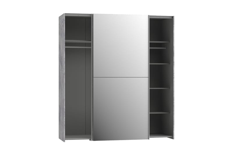 Edessa Garderobe 62x171 cm - Grå - Oppbevaring - Garderober & garderobesystem