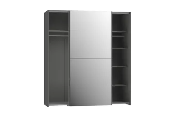 Edessa Garderobe 62x171 cm - Mørkegrå - Oppbevaring - Garderober & garderobesystem