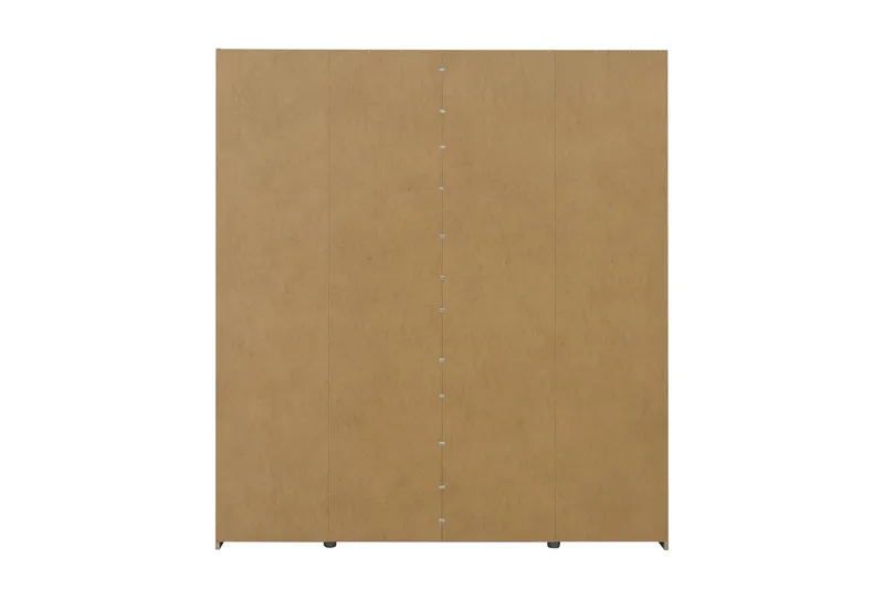 Edessa Rektangulær Garderobeskap med Skyvedører 170 cm i Tre med Metallramme - Hvit - Oppbevaring - Garderober & garderobesystem