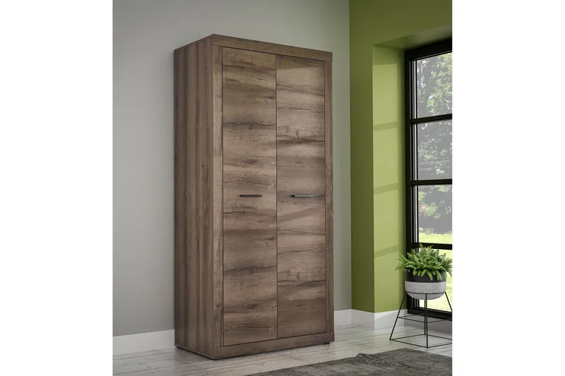Elhovo Garderobe 52x94 cm - Brun - Oppbevaring - Garderober & garderobesystem