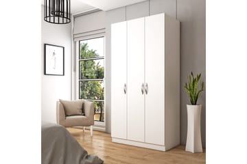 Elspet Garderobe 90x181 cm - Hvit - Oppbevaring - Garderober & garderobesystem