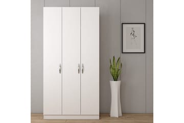 Elspet Garderobe 90x181 cm - Hvit - Oppbevaring - Garderober & garderobesystem