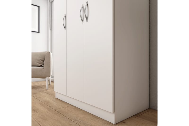 Elspet Garderobe 90x181 cm - Hvit - Oppbevaring - Garderober & garderobesystem