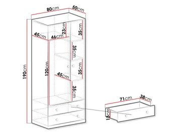 Elvaren Garderobeskap 80 cm - Oppbevaring - Garderober & garderobesystem