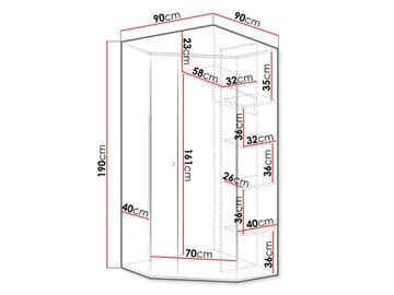 Elvaren Garderobeskap 90 cm - Oppbevaring - Garderober & garderobesystem