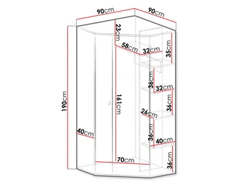 Elvaren Garderobeskap 90 cm - Oppbevaring - Garderober & garderobesystem - Garderobeskap